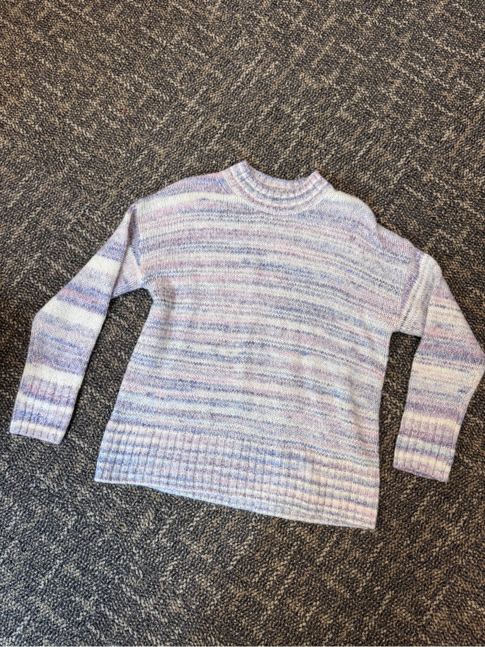 J.Crew Pastel Space Dye Marled Knit Sweater S